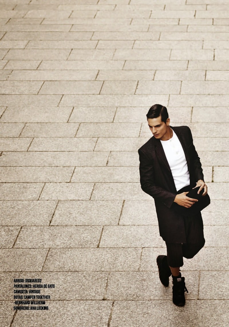 The Runway for Risbel Magazine, Created by Mateo Carrasco, photographed by Marc Palencia (Tenri Mür Management), styled by Mar Pulido, grooming by Aída Rojas and modeling by Javier de Miguel at Traffic Models.