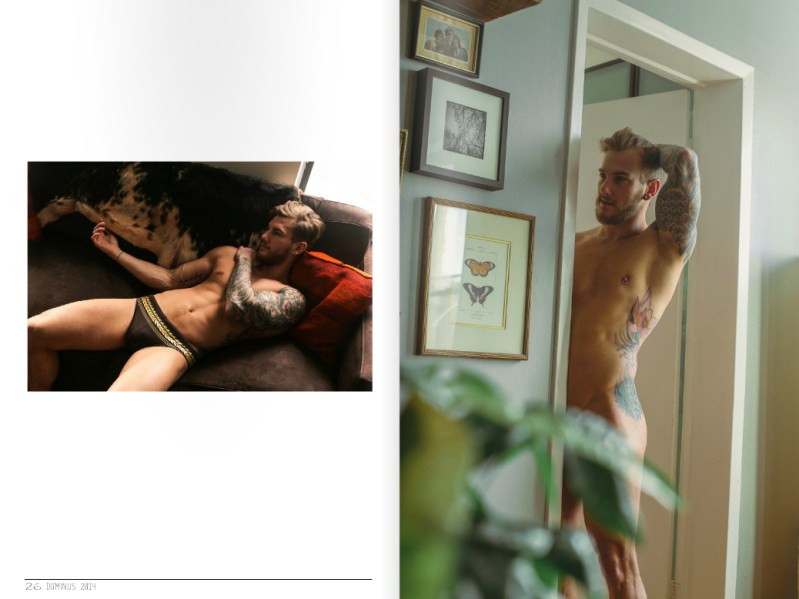 Photography by Menelik Puryear, modeling gorgeous Sam Wiles fo Dominus Magazine, hair by Rob and Creative Director by Kai Jankovic