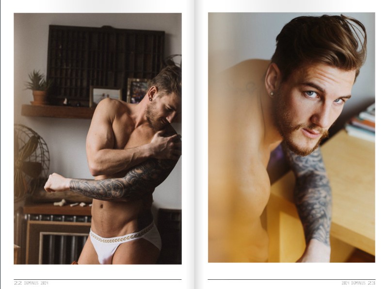 Photography by Menelik Puryear, modeling gorgeous Sam Wiles fo Dominus Magazine, hair by Rob and Creative Director by Kai Jankovic