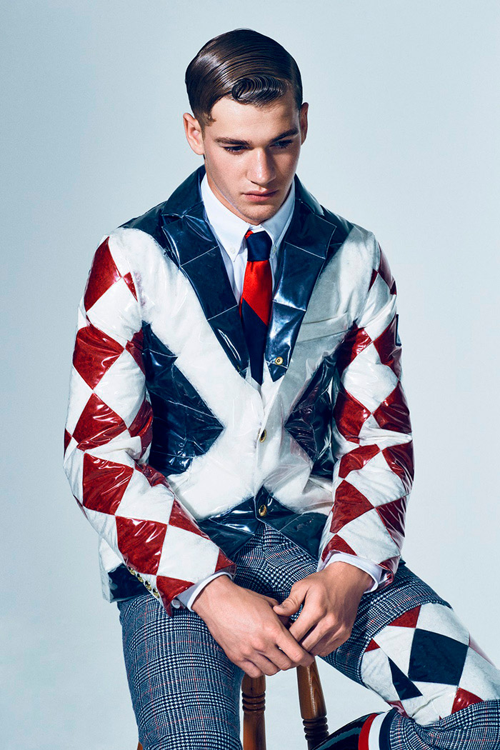 Liam Vandiar and Matty Carrington shot by Mark Cant and styled Joseph Kocharian with FW15 pieces from Moschino, Sibling, Givenchy and more, for the latest issue of Attitude magazine.