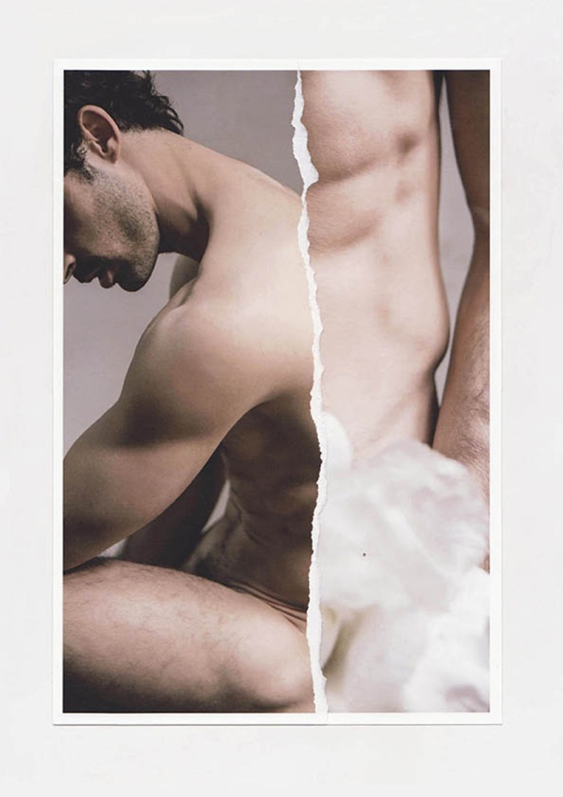 How far masculine vulnerability and tenderness can go?, we are living in difficult times right now, only art works can save us for now. Here's the art work of photographer Álvaro Gracia Serrano featuring model Borja Navarro Sancho shot in Barcelona. Styling by Visori Fashion Art, makeup artist by Wild van Dijk.